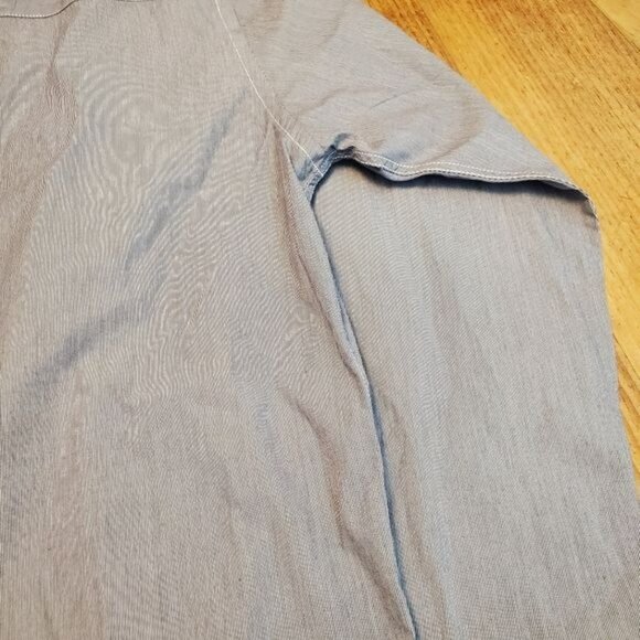 Kingsley Heath Mens Muscle Fit Striped Button-Down Shirt Size L Luxury Style - Picture 11 of 11